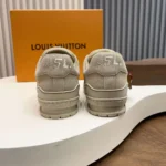 Louis Vuitton LV Unisex Trainer Distressed Sneaker-Beige 1AKBO6