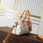 Louis Vuitton Women LV x TM Nano Speedy-White M13391