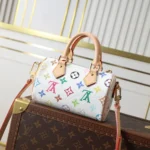 Louis Vuitton Women LV x TM Nano Speedy-White M13391