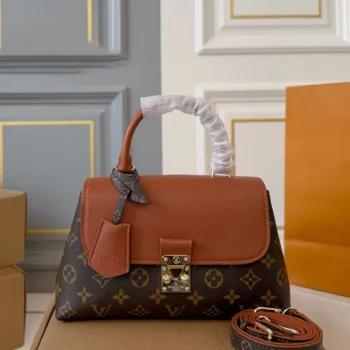 Louis Vuitton Women Madeleine BB Monogram Cognac Brown Coated Canvas M28288