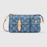 Louis Vuitton Women Pochette Accessoire Cargo-Blue Denim M27602