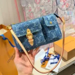 Louis Vuitton Women Pochette Accessoire Cargo-Blue Denim M27602