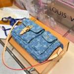 Louis Vuitton Women Pochette Accessoire Cargo-Blue Denim M27602