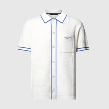 Louis Vuitton Women Waffle Signature Short-Sleeved Shirt 1AK6WY