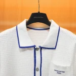 Louis Vuitton Women Waffle Signature Short-Sleeved Shirt 1AK6WY