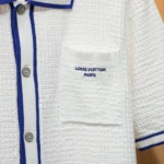 Louis Vuitton Women Waffle Signature Short-Sleeved Shirt 1AK6WY