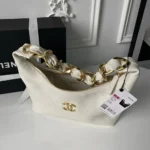 Chanel Women 25K Chain Hobo Tote Bag Gold-Tone Metal - Image 14