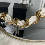 Chanel Women 25K Chain Hobo Tote Bag Gold-Tone Metal - Image 17