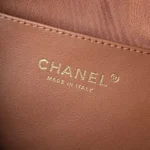 Chanel Women 25K Chain Hobo Tote Bag Gold-Tone Metal-Dark Brown - Image 10