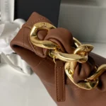 Chanel Women 25K Chain Hobo Tote Bag Gold-Tone Metal-Dark Brown - Image 5