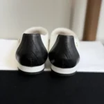 Chanel Women Ballet Flats Lambskin-White & Black G47289