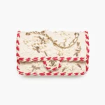 Chanel Women Classic 11.12 Handbag Embroidered Wool Crepe A01112B25176