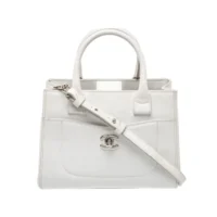 Chanel Women Grained Calfskin Mini Neo Executive Tote-White