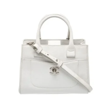 Chanel Women Grained Calfskin Mini Neo Executive Tote-White