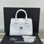 Chanel Women Grained Calfskin Mini Neo Executive Tote-White