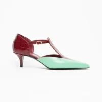 Chanel Women Mary Janes Crocodile Embossed Patent Calfskin & Lambskin G47202