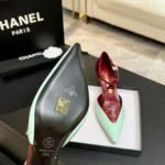 Chanel Women Mary Janes Crocodile Embossed Patent Calfskin & Lambskin G47202