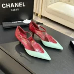 Chanel Women Mary Janes Crocodile Embossed Patent Calfskin & Lambskin G47202