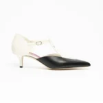 Chanel Women Mary Janes Lambskin-White & Black G47202