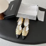 Chanel Women Mary Janes Laminated Lambskin & Lambskin G47308