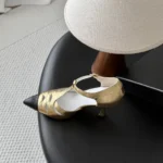 Chanel Women Mary Janes Laminated Lambskin & Lambskin G47308