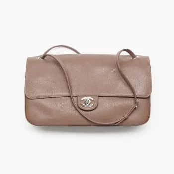 Chanel Women Maxi Flapbag Grained Calfskin & Silver-Tone Metal AS6231B24008
