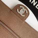 Chanel Women Maxi Flapbag Grained Calfskin & Silver-Tone Metal AS6231B24008