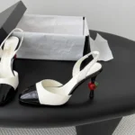 Chanel Women Slingbacks Lambskin & Patent Calfskin G47469B24964 - Image 8