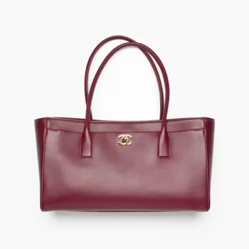 Chanel Women Small Shopping Bag Calfskin & Gold-Tone Metal AS6243