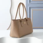 Chanel Women Small Shopping Bag Calfskin & Gold-Tone Metal AS6243