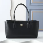 Chanel Women Small Shopping Bag Calfskin & Gold-Tone Metal AS6243 - Image 11