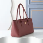 Chanel Women Small Shopping Bag Calfskin & Gold-Tone Metal AS6243