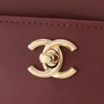 Chanel Women Small Shopping Bag Calfskin & Gold-Tone Metal AS6243