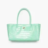 Chanel Women Small Shopping Bag Crocodile Embossed Calfskin AS6243B24144