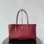 Chanel Women Small Shopping Bag Crocodile Embossed Calfskin AS6243B24144