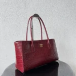Chanel Women Small Shopping Bag Crocodile Embossed Calfskin AS6243B24144