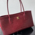 Chanel Women Small Shopping Bag Crocodile Embossed Calfskin AS6243B24144 - Image 21