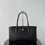 Chanel Women Small Shopping Bag Crocodile Embossed Calfskin AS6243B24144