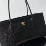 Chanel Women Small Shopping Bag Crocodile Embossed Calfskin AS6243B24144