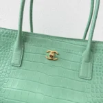 Chanel Women Small Shopping Bag Crocodile Embossed Calfskin AS6243B24144