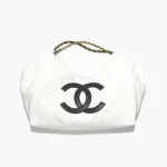 Chanel Women Small Shopping Bag Denim Calfskin & Gold-Tone Metal AS6191