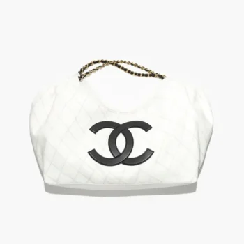 Chanel Women Small Shopping Bag Denim Calfskin & Gold-Tone Metal AS6191