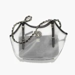 Chanel Women Small Shopping Bag Mesh Calfskin & Gold-Tone Metal AS6015