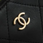 Chanel Women Small Shopping Bag Mesh Calfskin & Gold-Tone Metal AS6015