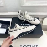 Chanel Women Sneakers Lambskin & Mixed Fibers-White G47411