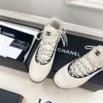 Chanel Women Sneakers Lambskin & Mixed Fibers-White G47411