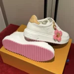 Louis Vuitton Women Time Out Sneaker with Plain Calf Leather-1AGUWY