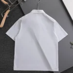Dior Men CD Icon Polo Shirt White Cotton Piqué 013J800A0373