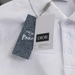 Dior Men CD Icon Polo Shirt White Cotton Piqué 013J800A0373