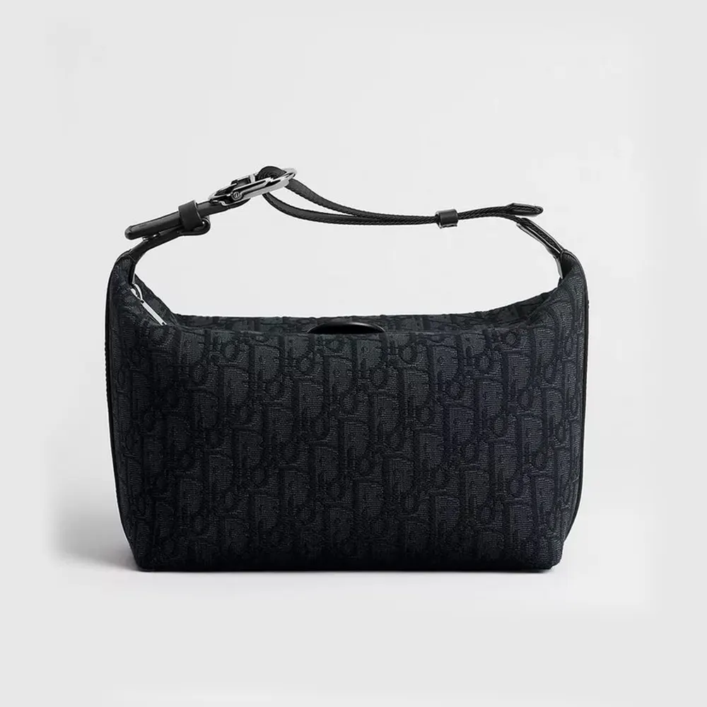 Dior Men Jett Pouch Black Dior Oblique Jacquard 2DBCA612YUS (1) Dior Men Jett Pouch Black Dior Oblique Jacquard 2DBCA612YUS